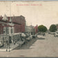 PLYMOUTH IN MICHIGAN STREET ANTIQUE POSTCARD