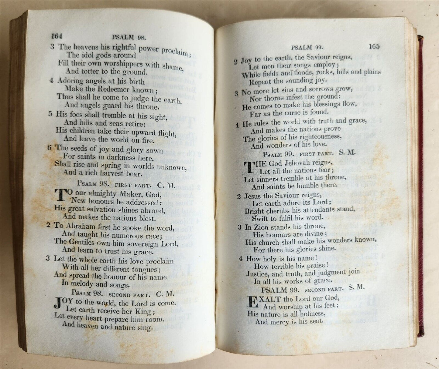 1843 PSALMS & HYMNS in PREBYTERIAN CHURCH in USA antique PHILADELPHIA