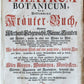 1744 THEATRUM BOTANICUM ILLUSTRATED GERMAN HERBAL antique PIGSKIN BOUND FOLIO