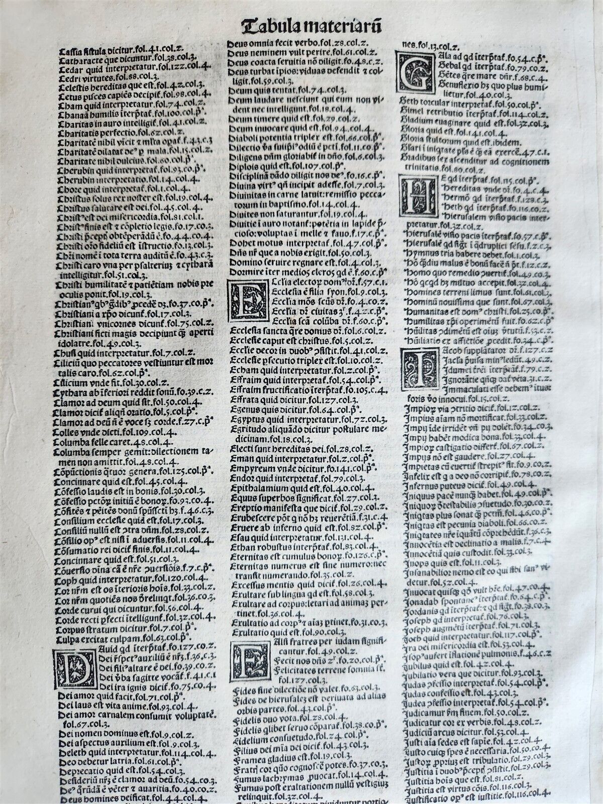 1521 POST-INCUNABULA COMMENTARY of PSALMS by Ludolph of Saxony antique VELLUM