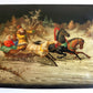 RUSSIAN FEDOSKINO SCHOOL VINTAGE LACQUER BOX - TROIKA dated 1960 ARTIST SIGNED