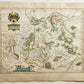1640 MAP of GERMANY WALDECK COUNTY by WILLEM BLAEU antique AUTHENTIC handcolored