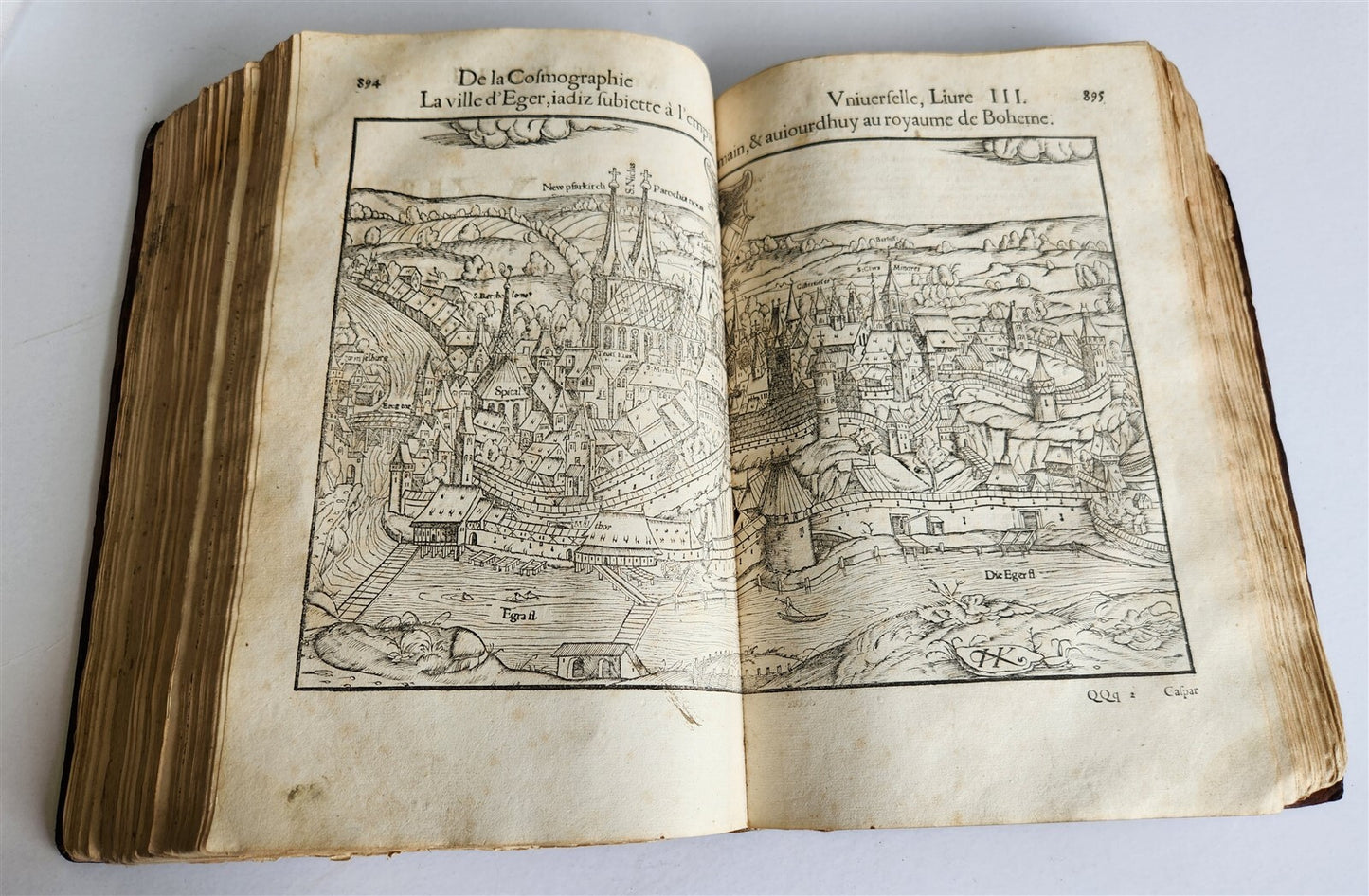1556 COSMOGRAPHY by Sebastian Munster antique RARE ILLUSTRATED 16th cent. FOLIO
