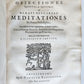 1678 RENE DESCARTES PHILOSOPHY antique VELLUM BOUND