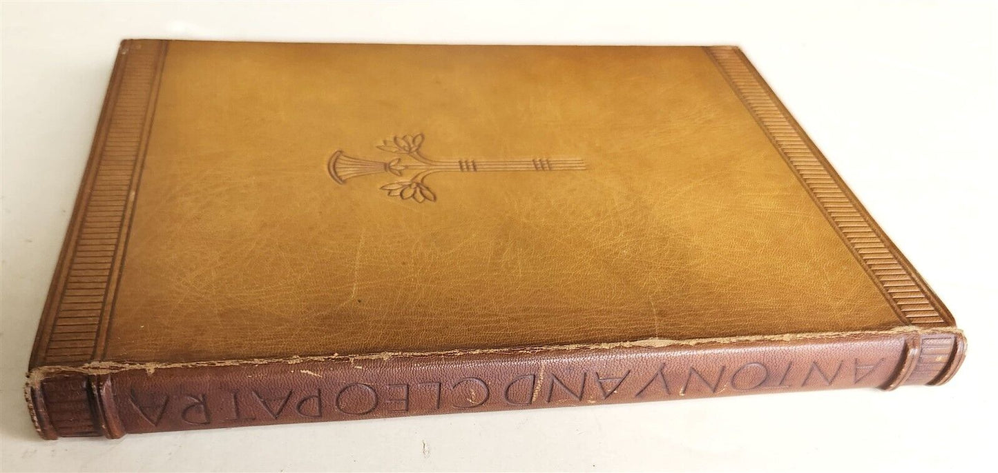 1925 ANTHONY & CLEOPATRA by WILLIAM SHAKESPEARE antique ILLUSTRATED