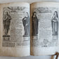 1651 PRAYER BOOK in FRENCH & LATIN BEAUTIFULLY ILLUSTRATED antique FINE BINDING