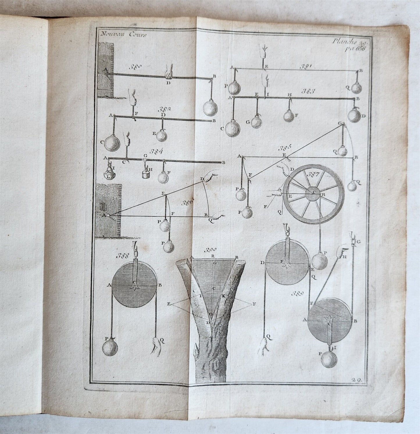 1757 ILLUSTRATED APPLIED MATHEMATICS for ARTILLERY CADETS & ENGINEERS antique