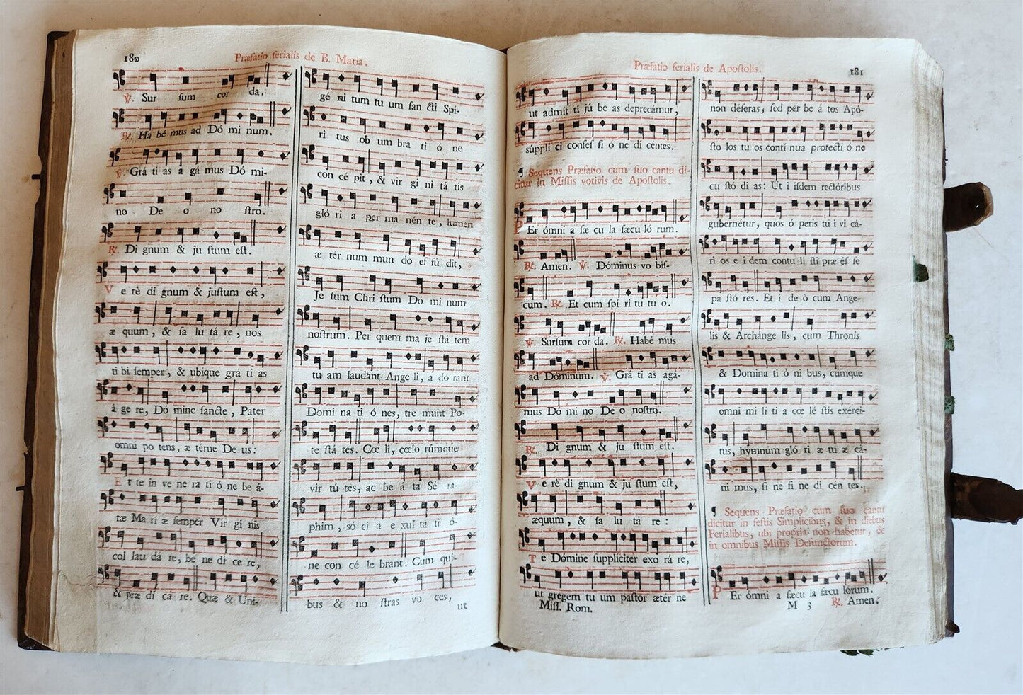 1757 MISSALE ROMANUM antique FOLIO