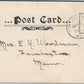 NORTHAMPTON MA MILL RIVER & SOUTH STREET BRIDGE ANTIQUE POSTCARD