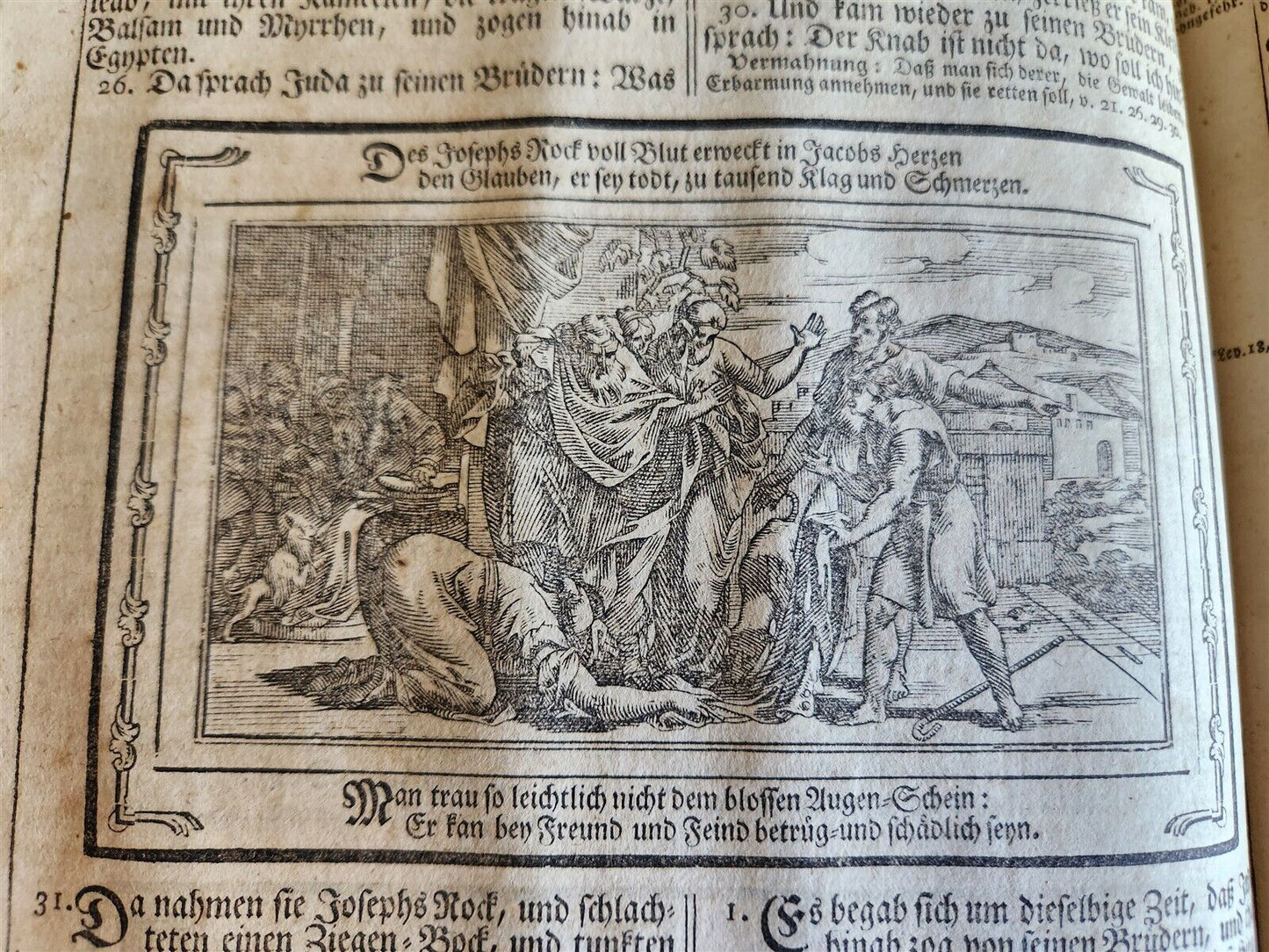 1788 BIBLE in GERMAN ILLUSTRATED antique MASSIVE PIGSKIN BOUND FOILIO