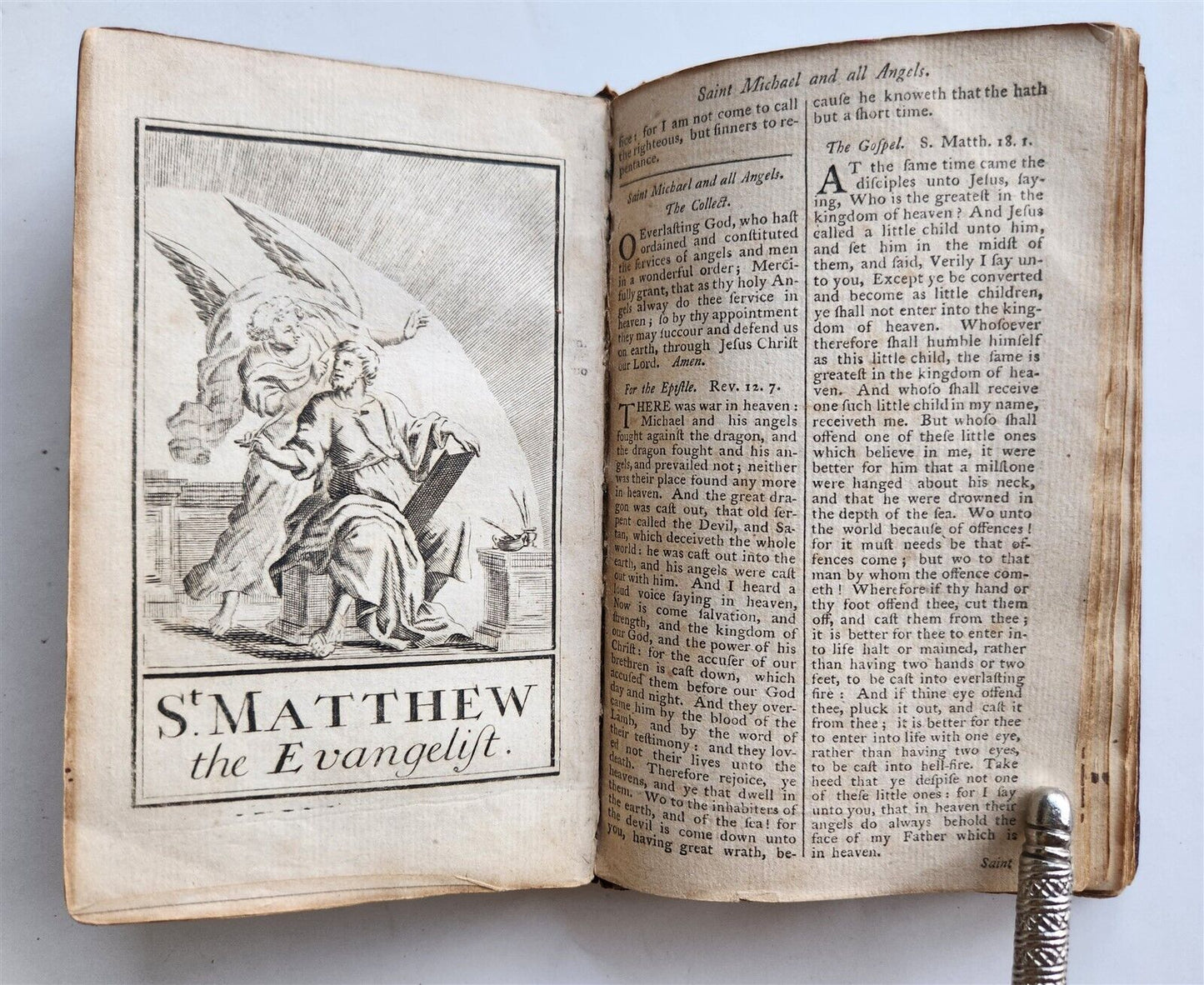 1770 BOOK of COMMON PRAYER & PSALTER in ENGLISH antique ORIGINAL BINDING