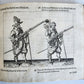 1664 ILLUSTRATED MILITARY WORK on TECHNIQUES for HANDLING MUSKET & PIKE antique