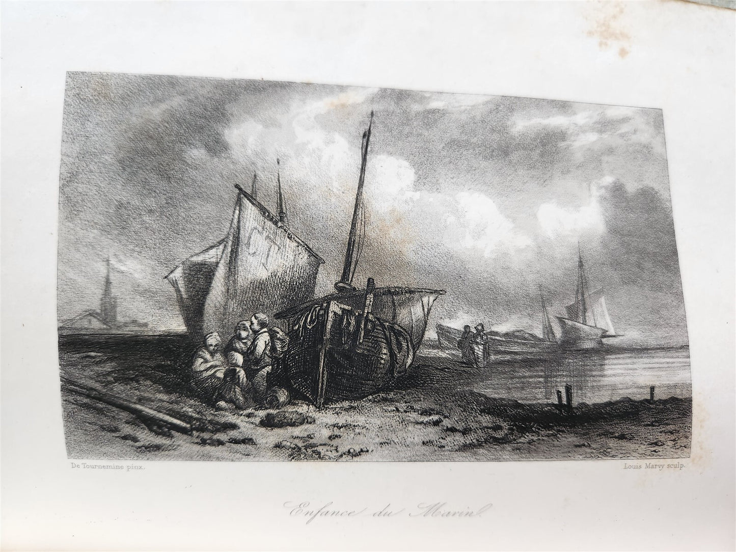 1844 MARINES HISTORY ILLUSTRATED antique LA MARINE King of Hanover PROVENANCE