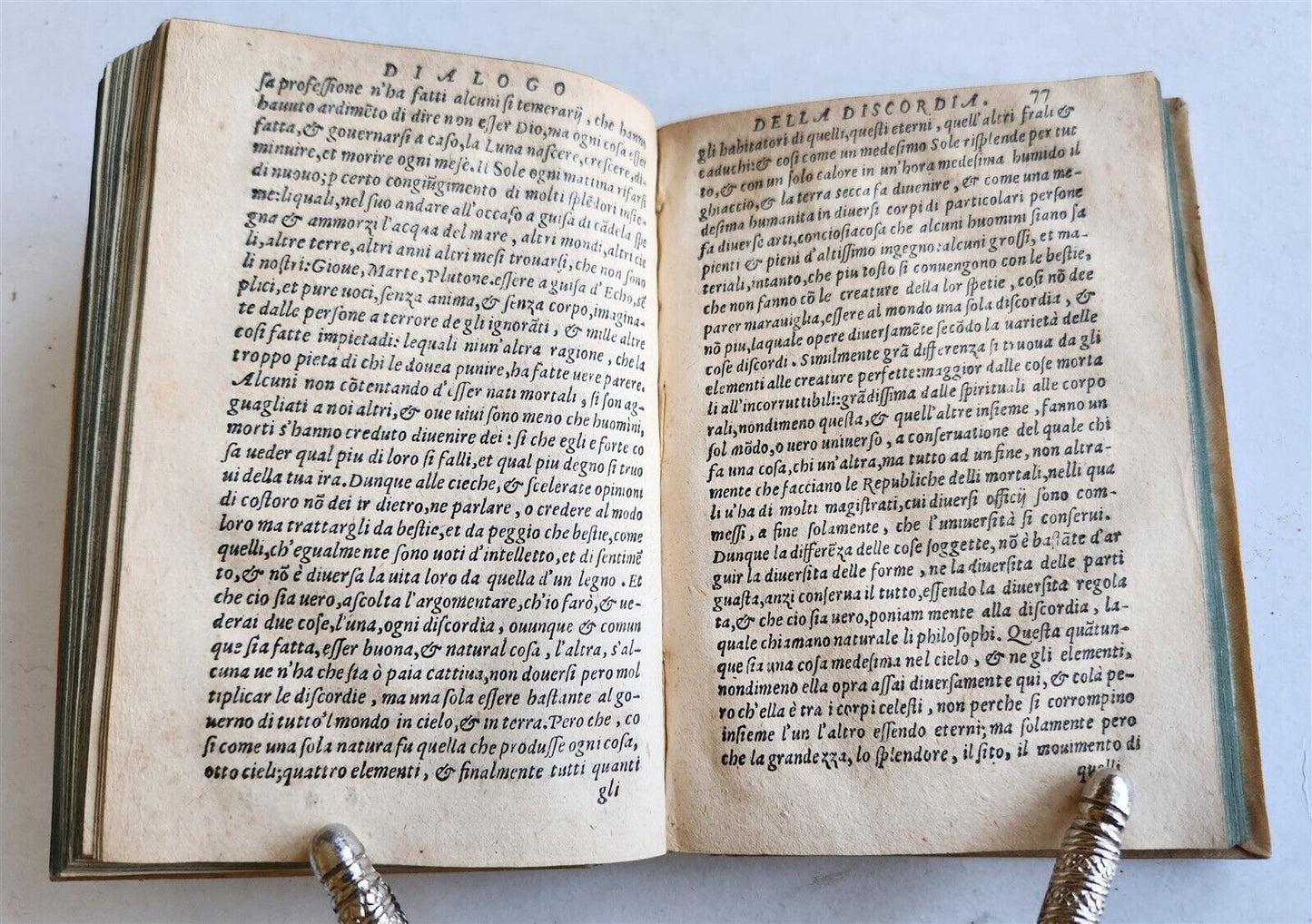 1564 DIALOGUES by SPERONE SPERONI antique VELLUM BOUND 16th CENTURY