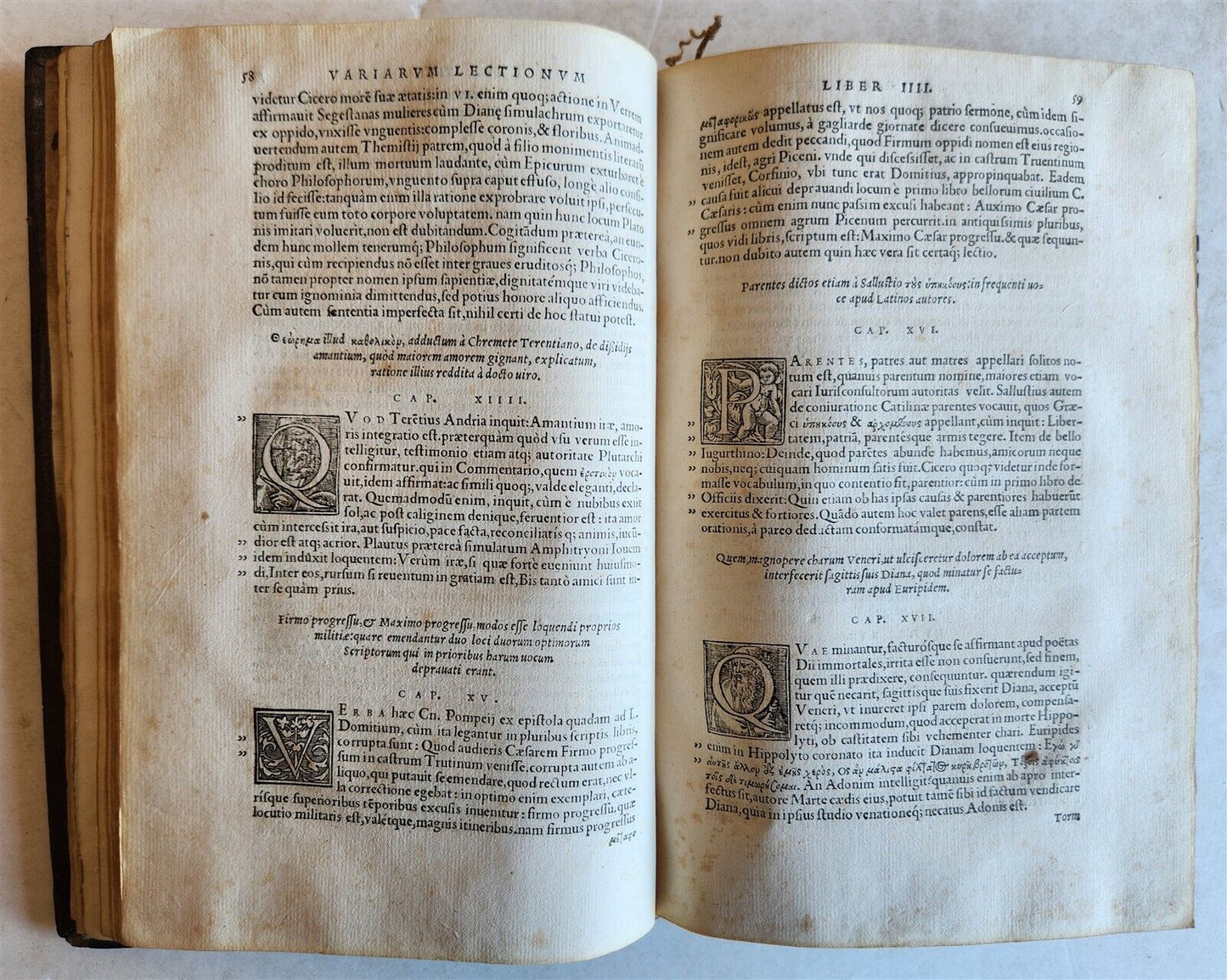 1554 VICTORII PETRI VARIARUM LECTIONUM antique 16th CENTURY