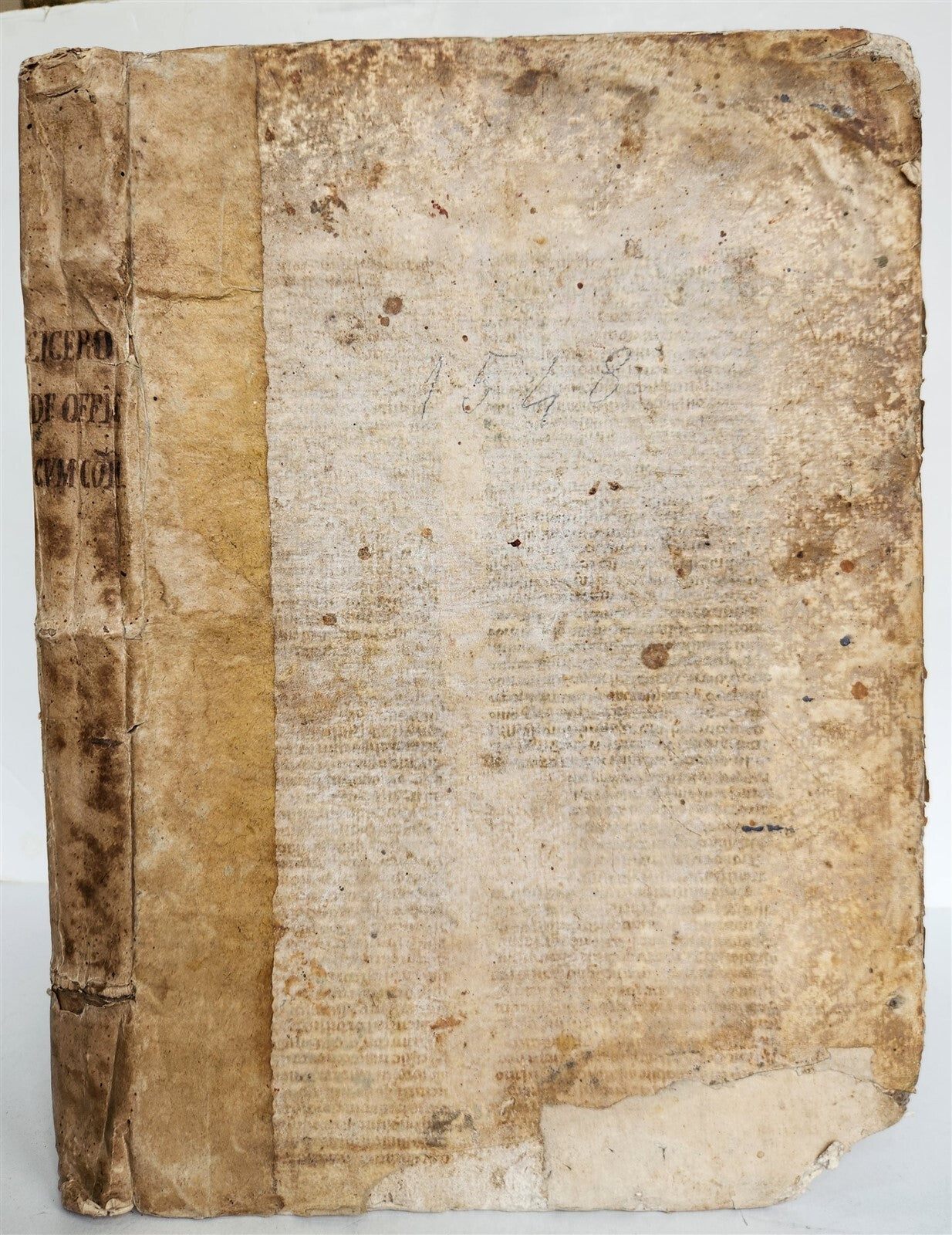 1548 ALDINE PRESS CICERO antique 16th CENTURY VELLUM BOUND FOLIO Aldus