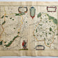 1640 MAP of Vermandois FRANCE by WILLEM BLAEU antique AUTHENTIC hand colored
