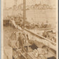 SAILSHIP SAILORS VINTAGE REAL PHOTO POSTCARD RPPC