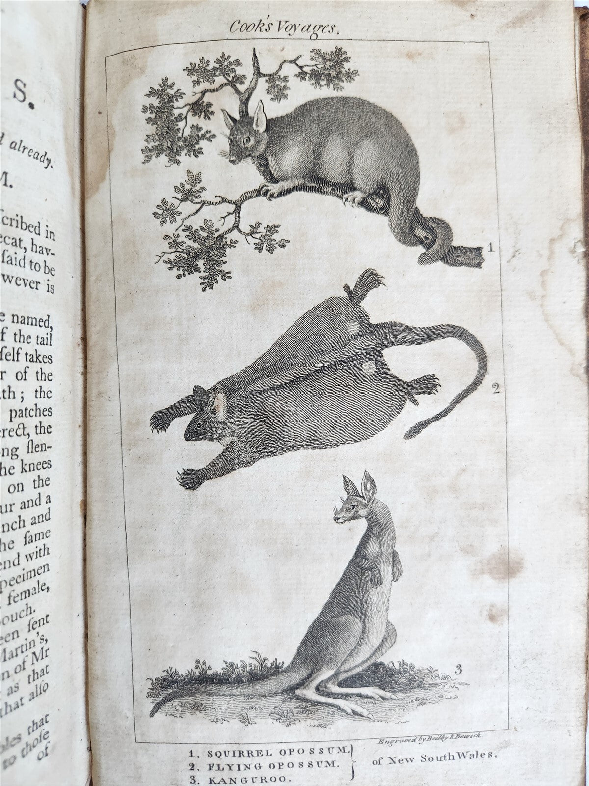 1790 CAPTAIN COOK'S VOYAGES ROUND THE WORLD 3 VOLS ILLUSTRATED antique ENGLISH