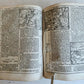 1602 BIBLE in LATIN ILLUSTRATED w/ MAP & NUMEROUS WOODCUTS antique