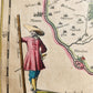 1640 MAP of BEAUVAIS REGION FRANCE by WILLEM BLAEU antique AUTHENTIC handcolored