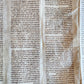 TORAH SCROLL FRAGMENT MANUSCRIPT on VELLUM antique BIBLE NUMBERS 4:39-15:16