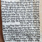 TORAH SCROLL FRAGMENT MANUSCRIPT on VELLUM antique BIBLE BOOK OF NUMBERS 7:10-16