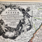 1720s MAP of GERMANY SWABIA by J.B.HOMANN antique AUTHENTIC hand colored