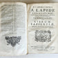 1725 COMMENTARIUS in ECCLESIASTEN PIGSKIN BOUND FOLIO w/ CLASPS antique