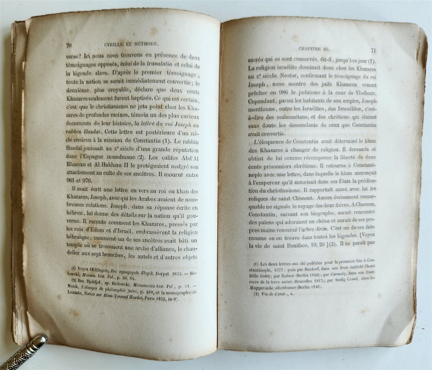 1868 HISTORICAL STUDY on CONVERSION of SLAVS TO CHRISTIANITY antique in FRENCH