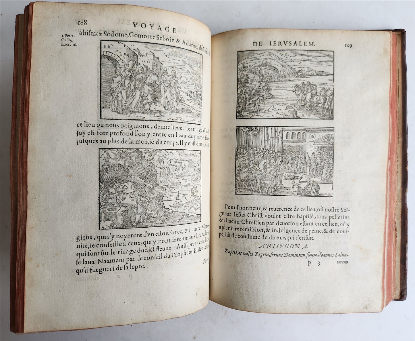 1573 VOYAGE to JERUSALEM & HOLY LAND PLACES antique FULLY ILLUSTRATED w/ MAPS