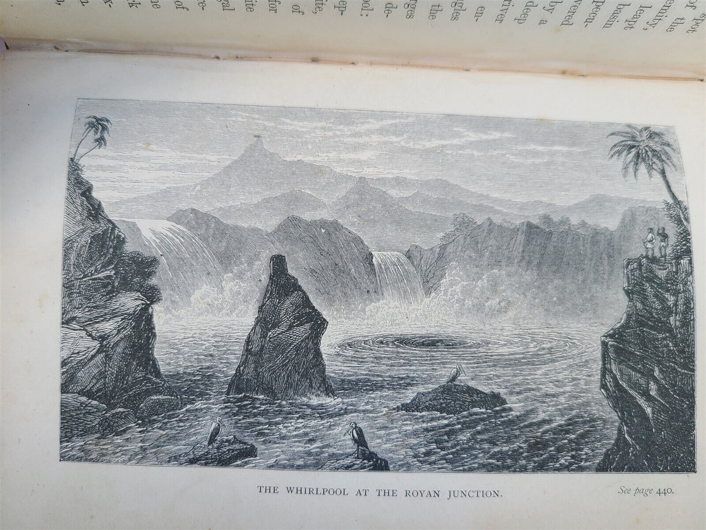 1868 NILE TRIBUTARIES OF ABYSSINIA SWORD HUNTERS of HAMRAN ARABS ILLUSTR antique