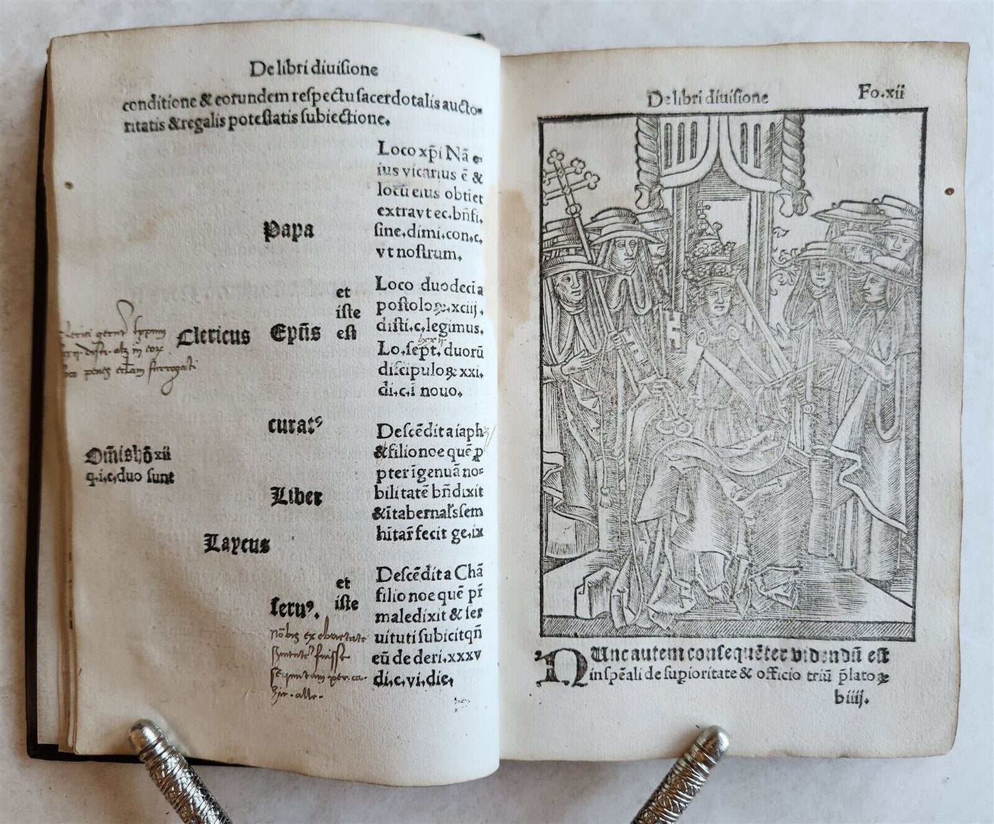 1509 POST-INCUNABULA ILLUSTRATED antique Quadruvium Ecclesie Quattuor by J.HUG