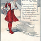 SANITARY RED CROSS BEACH GIRL ANTIQUE POSTCARD
