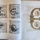 1943 ART ALBUM ANTIQUE BOOKS INITIALS ILLUSTRATED in GERMAN