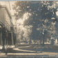 OXFORD COLLEGE OH front & lawn ANTIQUE REAL PHOTO POSTCARD RPPC
