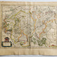 1640 MAP of LUXEMBOURG by WILLEM BLAEU antique AUTHENTIC hand colored