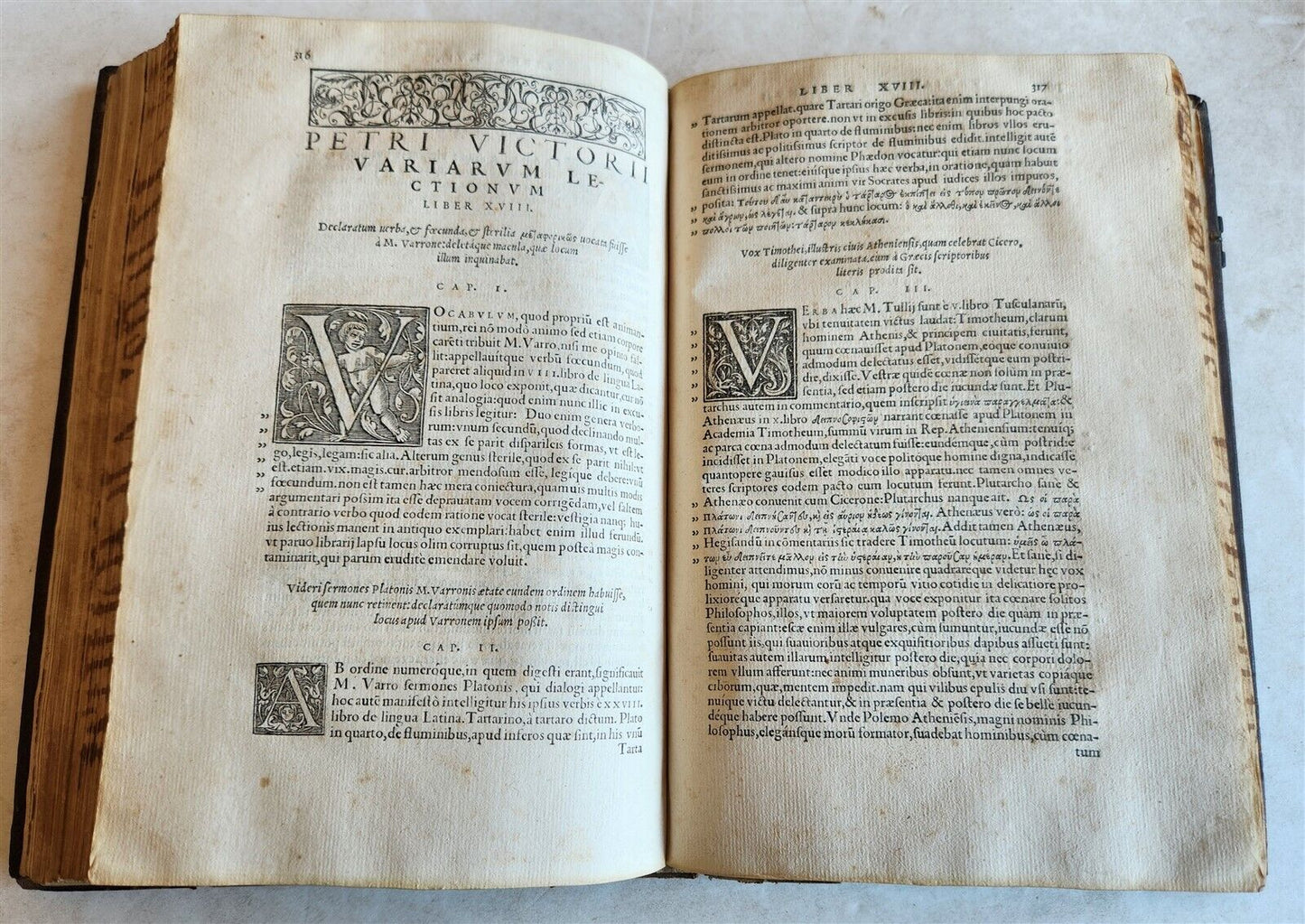 1554 VICTORII PETRI VARIARUM LECTIONUM antique 16th CENTURY