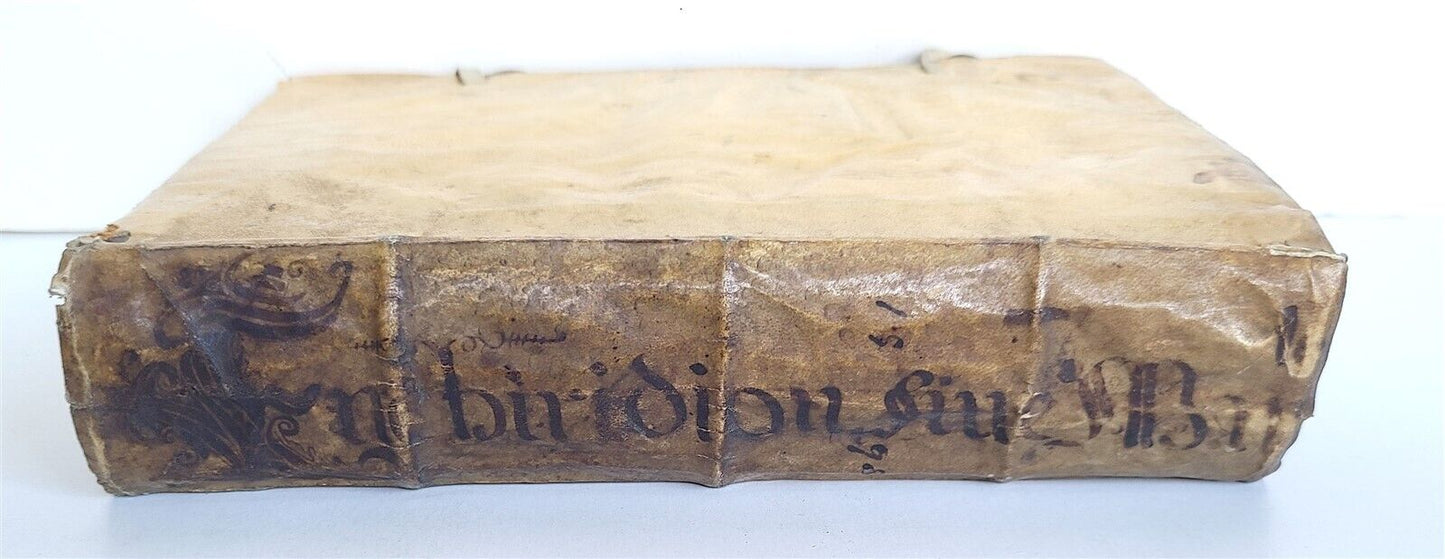 1598 CANON LAW THEOLOGY by Martino de AZPILCUETA antique VELLUM 16th CENTURY