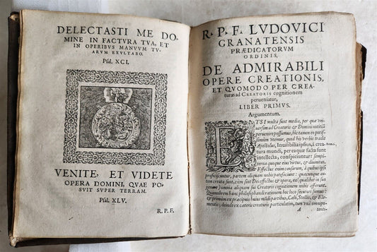 1588 Introductionis ad symbolum fidei ILLUSTRATED antique
