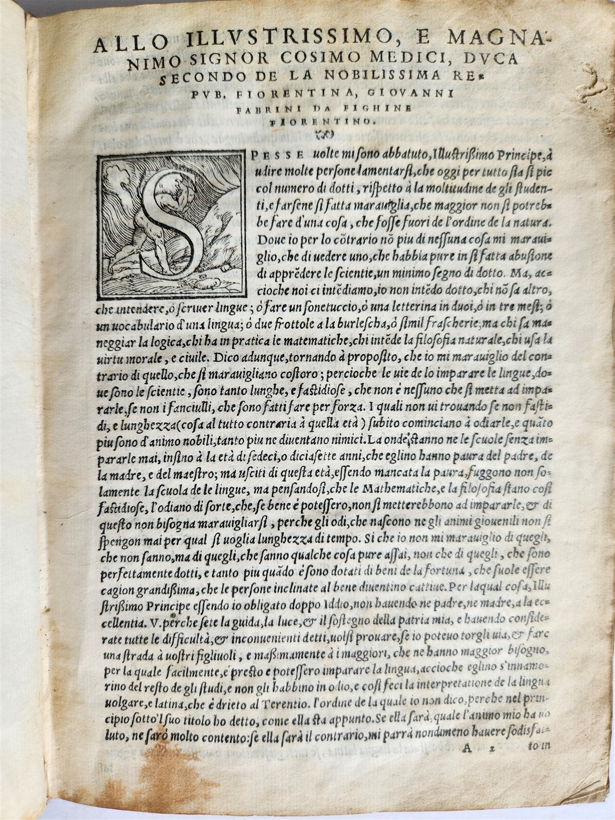 1558 TERENCE in ITALIAN antique 16th CENTURY vellum