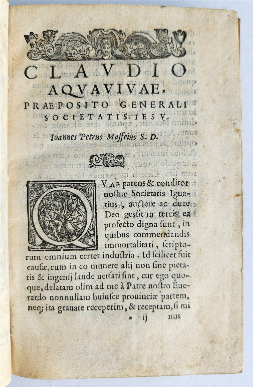 1585 IGNATII LOYOLA BIOGRAPHY antique De vita et moribus Ignatii Loiolae 16th C.