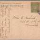 KOREAN CUSTOMS IN RURAL PARTS ANTIQUE POSTCARD w/ STAMP