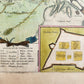 1640 MAP of SIEGE of DUTCH CITY Bergen op Zoom by WILLEM BLAEU antique AUTHENTIC