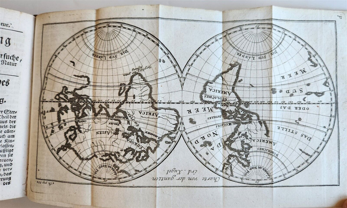 1753 Spectacle of nature by PLUCHE antique ILLUSTRATED in GERMAN