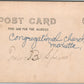MARIETTA OH CONGREGATIONAL CHURCH ANTIQUE REAL PHOTO POSTCARD RPPC