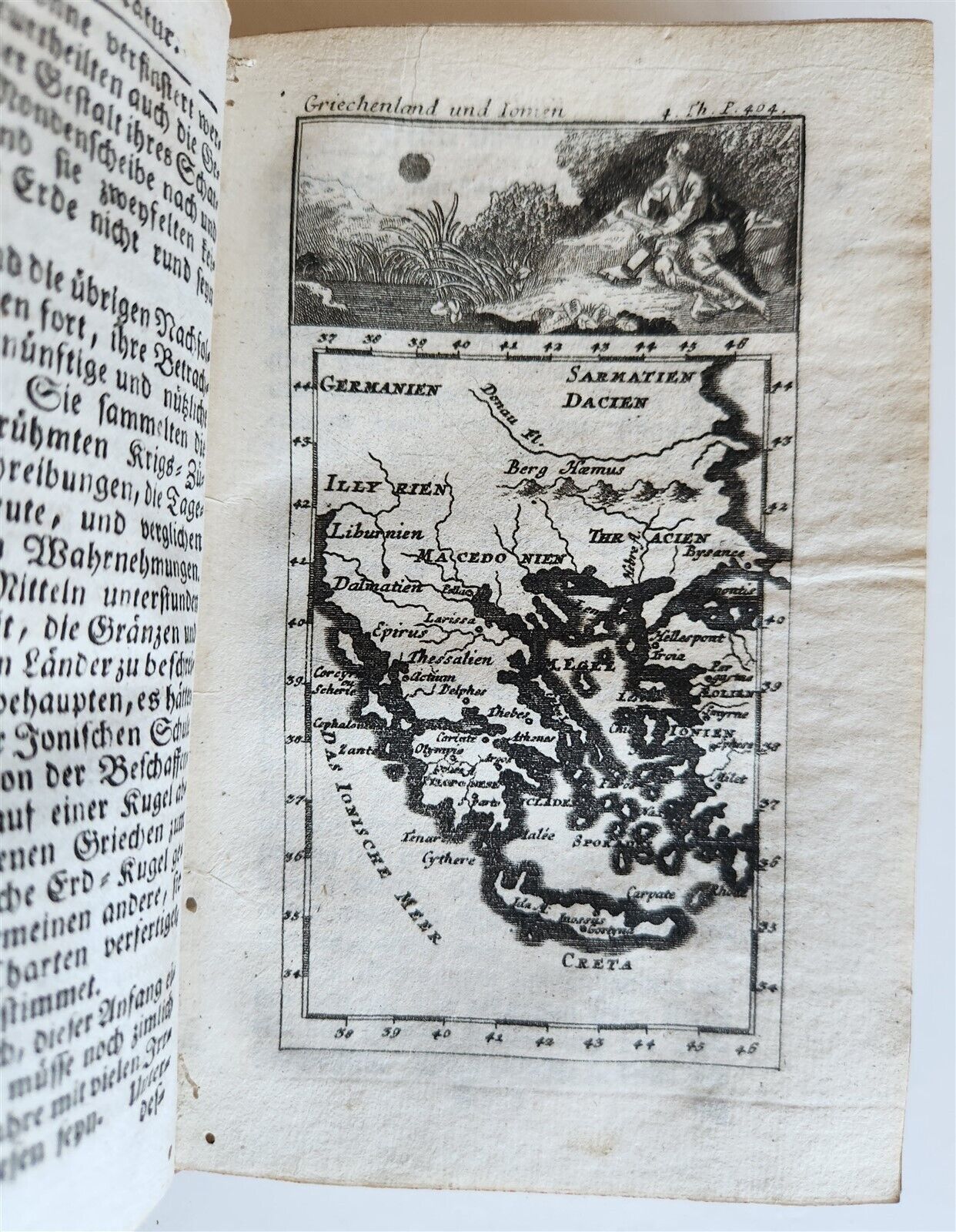 1753 Spectacle of nature by PLUCHE antique ILLUSTRATED in GERMAN