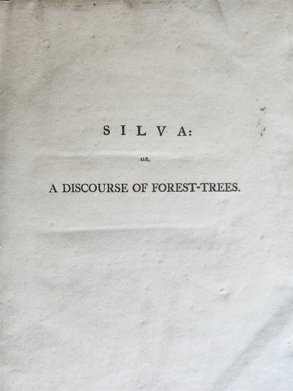 1801 SILVA: DISCOURSE OF FOREST TREES 2 VOLUMES ILLUSTRATED antique in ENGLISH
