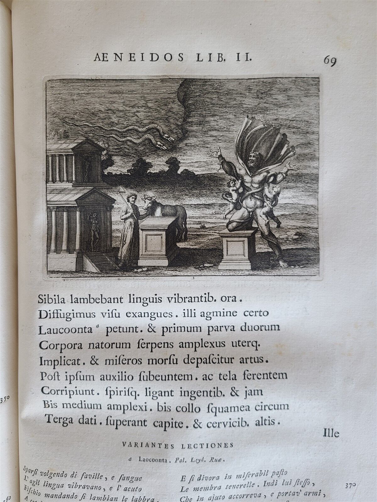 1764 VIRGIL ROMAN POETRY ILLUSTRATED 2 FOLIOS antique Bucolica Georgica antique