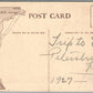 SS NANTUCKET MERCHANTS & MINERS TRANSPORTATION CO. ADVERTISING ANTIQUE POSTCARD